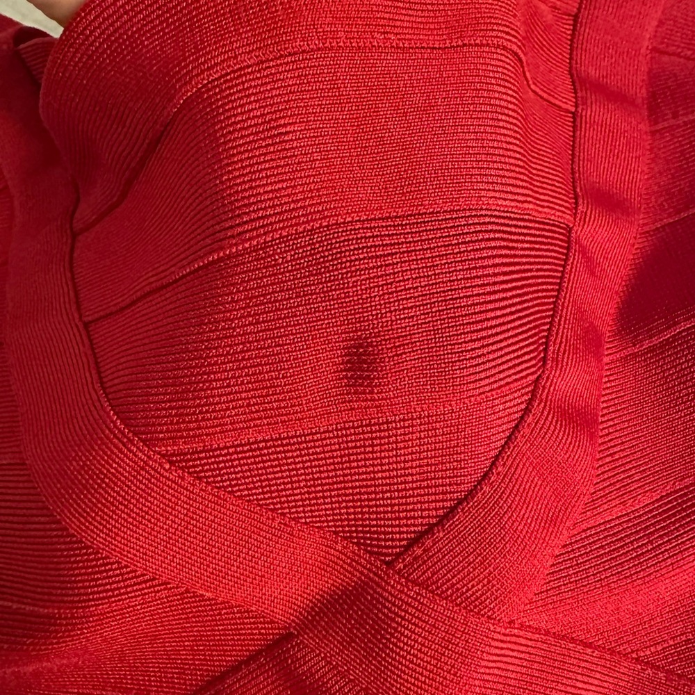 Herve Leger red minidress - Picture 13 of 13